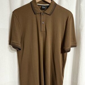 BOSS Men's Brown Polo Shirt